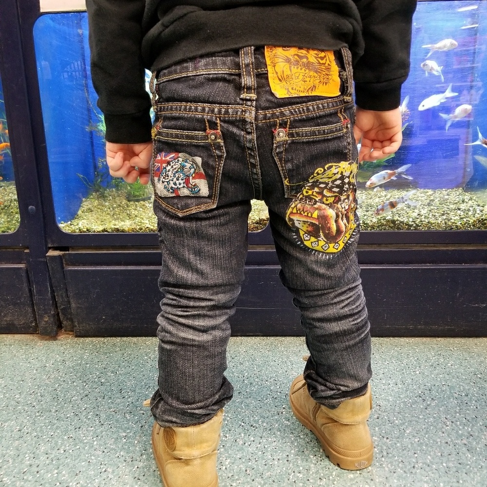 🔥SOLD🔥|ED HARDY| Toddler Gender Neutral Jeans